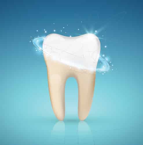 Tooth Whitening Illustration With Glowing Effect — Pain Free Dental Clinic In Moss Vale, NSW