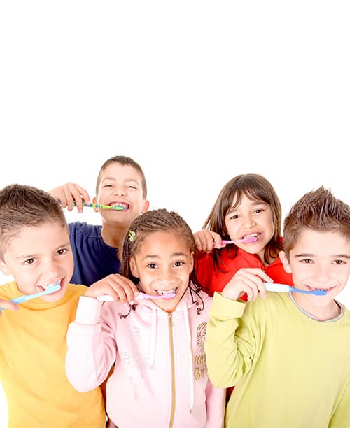 Kids Brushing Teeth — Pain Free Dental Clinic In Moss Vale, NSW