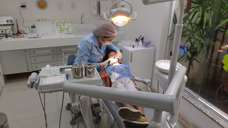 Boy Having a Dental Checkup